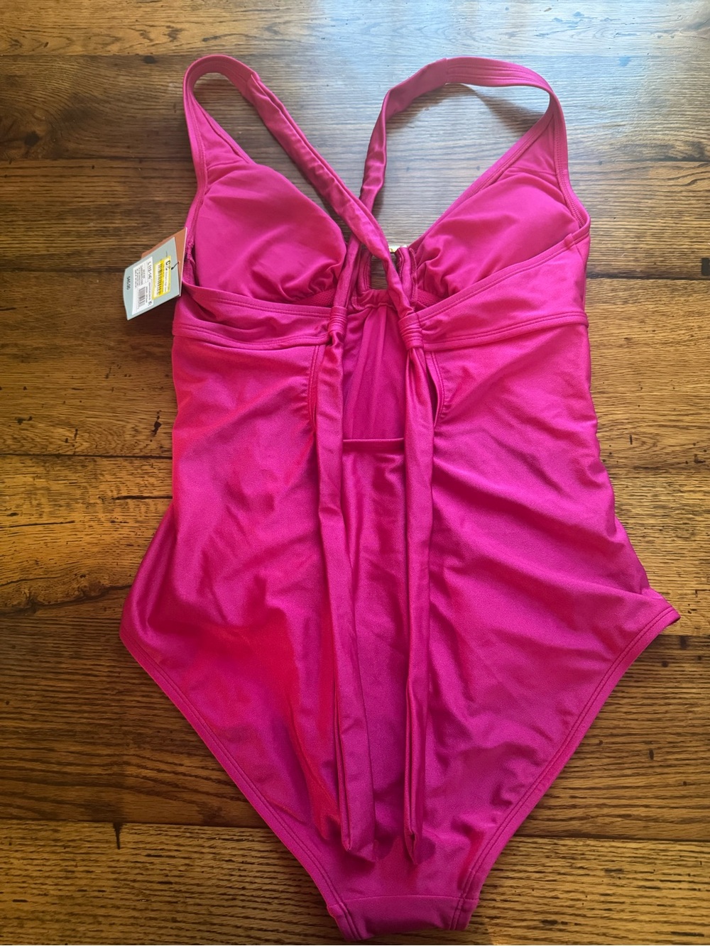 Women's High Shine Plunge Medium Coverage One Piece Swimsuit - Picture 3 of 4